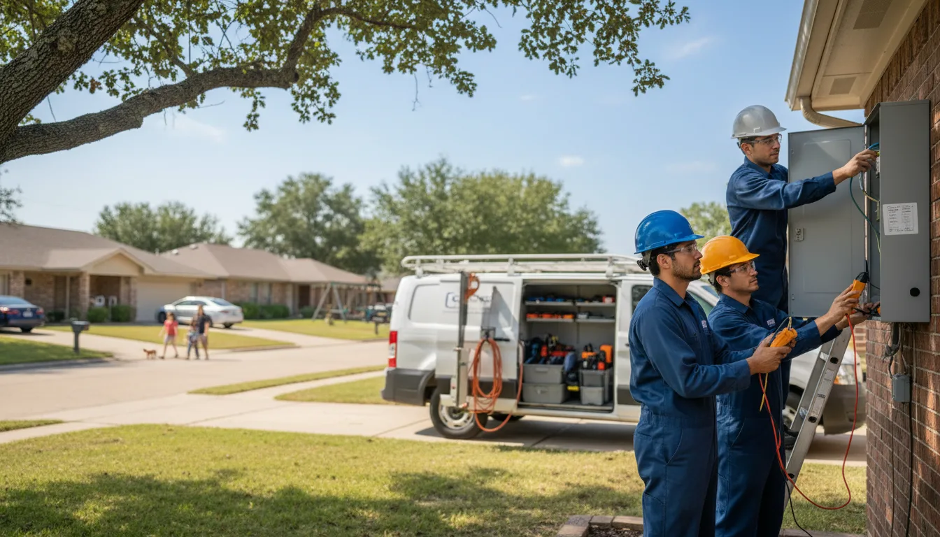 Certified electrician providing emergency electrical services in Snyder, TX